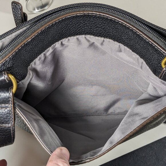 Fossil Genuine Leather Crossbody Hobo Pebbled Leather Nice Soft Marissa Tessa - Picture 8 of 11